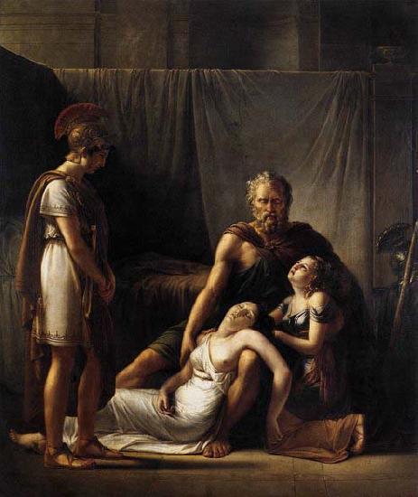 KINSOEN, Francois Joseph The Death of Belisarius' Wife oil painting picture